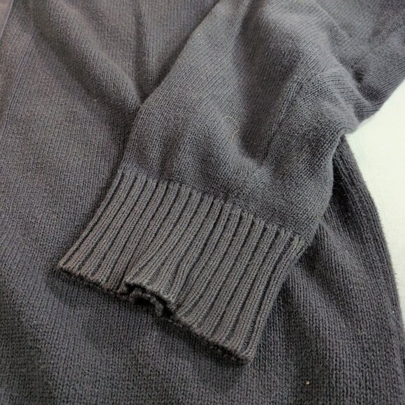 Angelo Litrico Men's L Large Sweater Full Zip Collared Gray 100% Cotton Knit - Picture 11 of 15